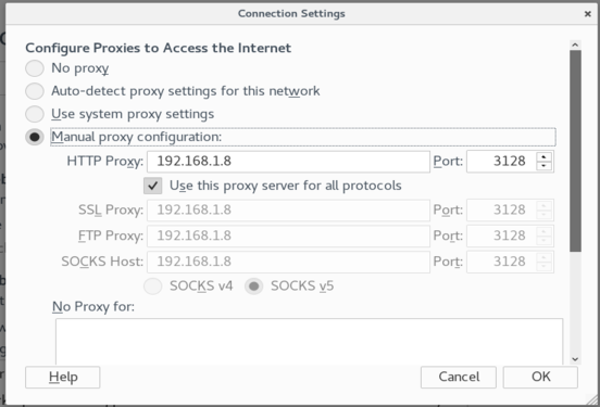 Proxy Settings